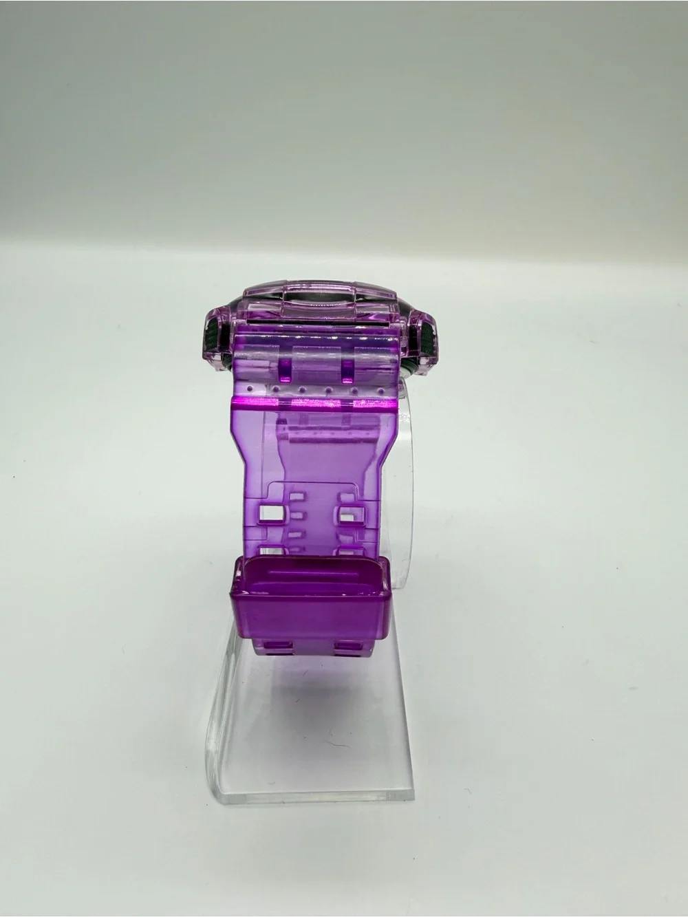 Casio Transparent (Skeleton/Jelly) Purple Custom Built Digital Sport Watch